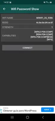 Show Wifi Password android App screenshot 1